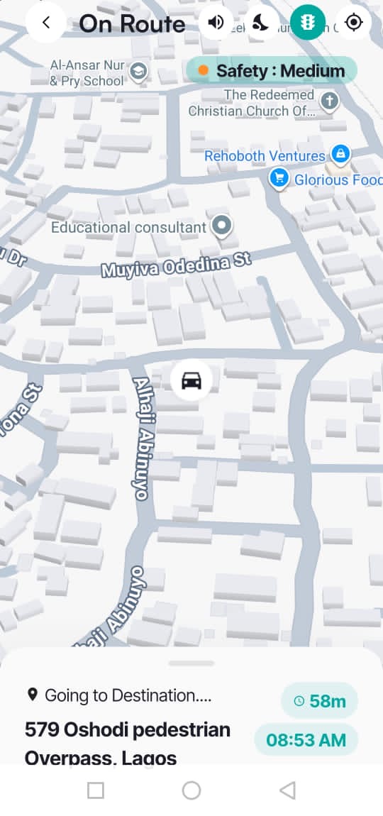 MoRoute app screen 1
