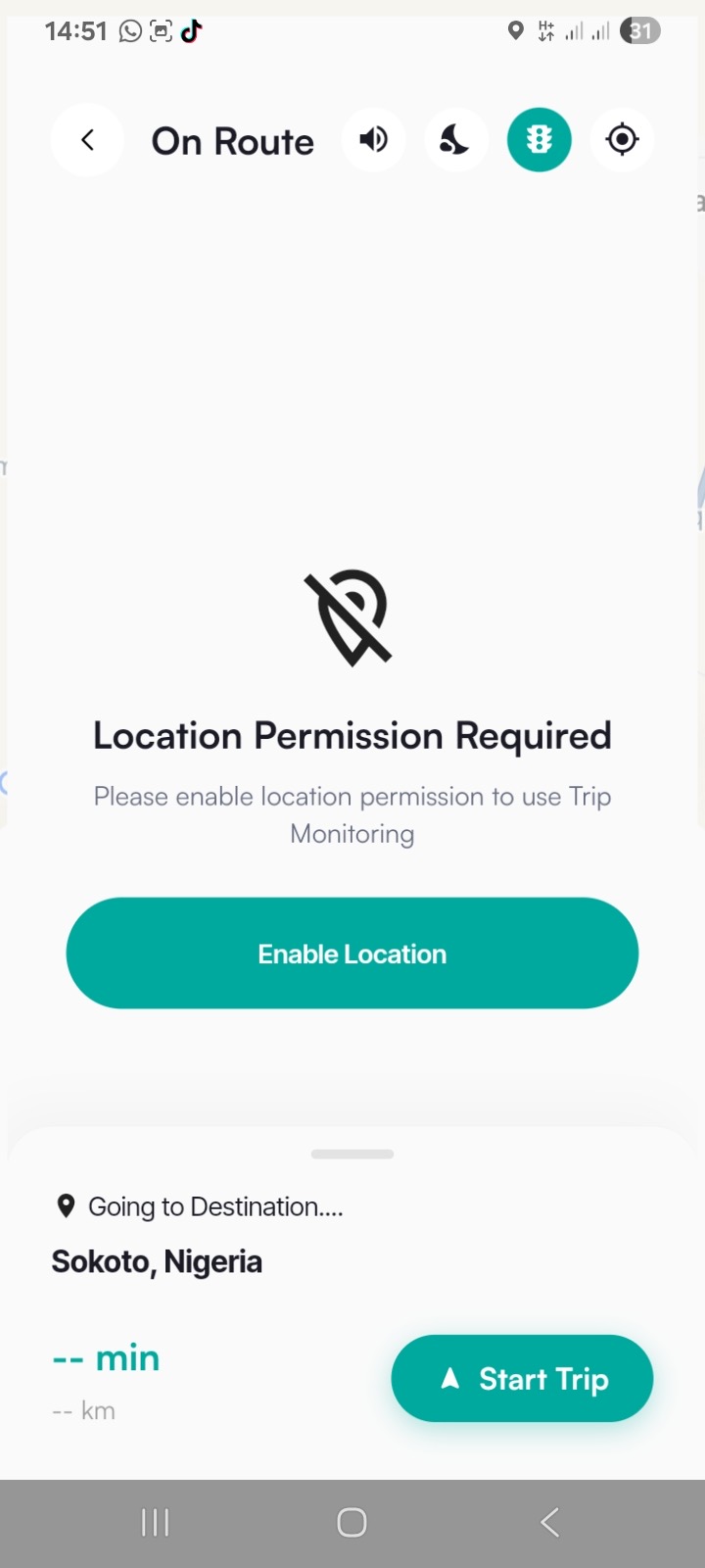 MoRoute app screen 12